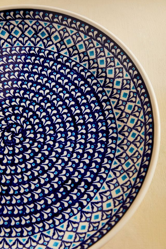 Azure Tile Serving Platter, Round #1