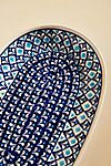 Azure Tile Serving Platter, Oval #1