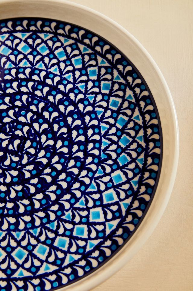 Azure Tile Serving Plate, Small #1
