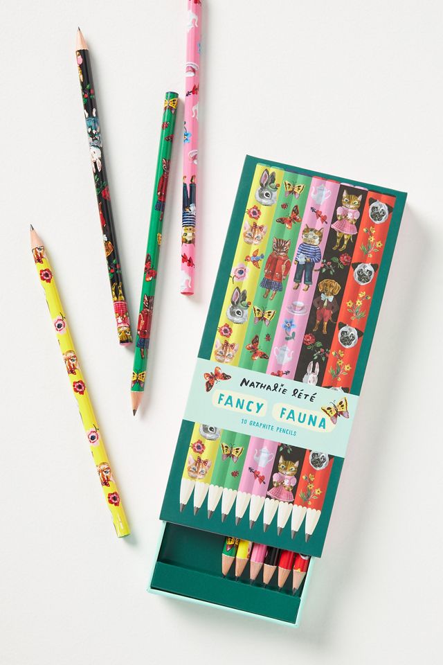 Nathalie Lete Fancy Fauna Graphite Pencils, Set of 10 #1