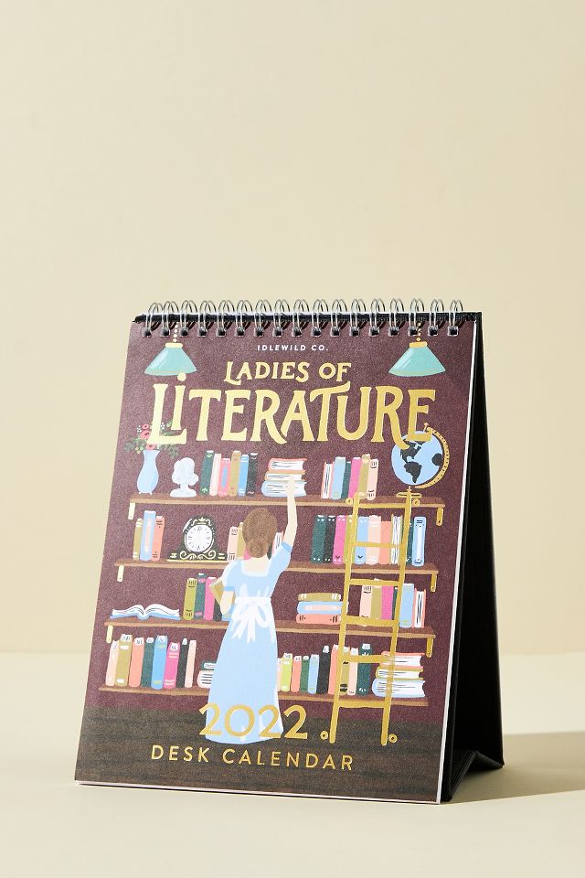 Idlewild Co. Ladies of Literature 2022 Desk Calendar Anthropologie