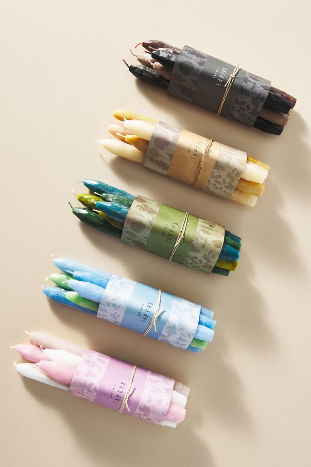 Whittled Taper Candles Anthropologie