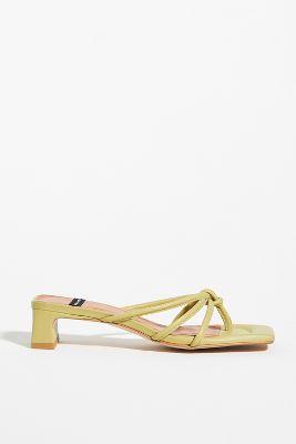 Angel Alarcon Strappy Heels In Green