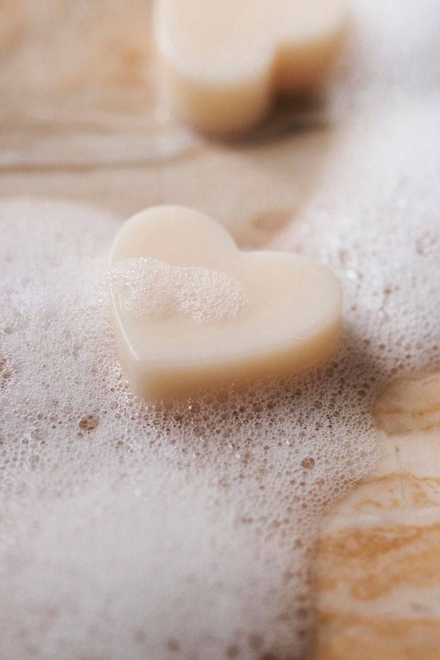 Mini Quartz Infused Botanical Heart Soaps, Set of 6 #3