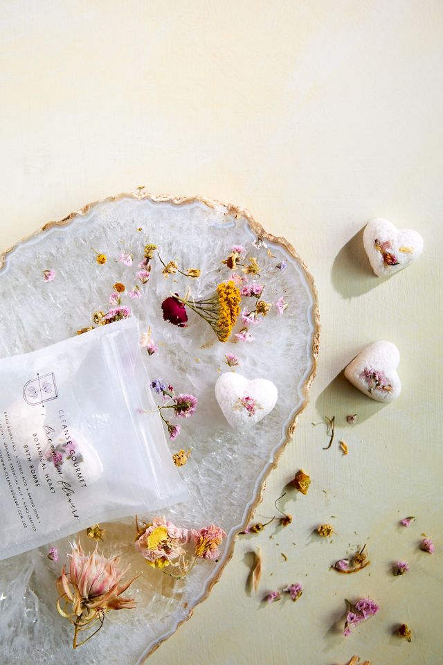 Mini Floral Botanical Heart Bath Bombs, Set of 6 #3