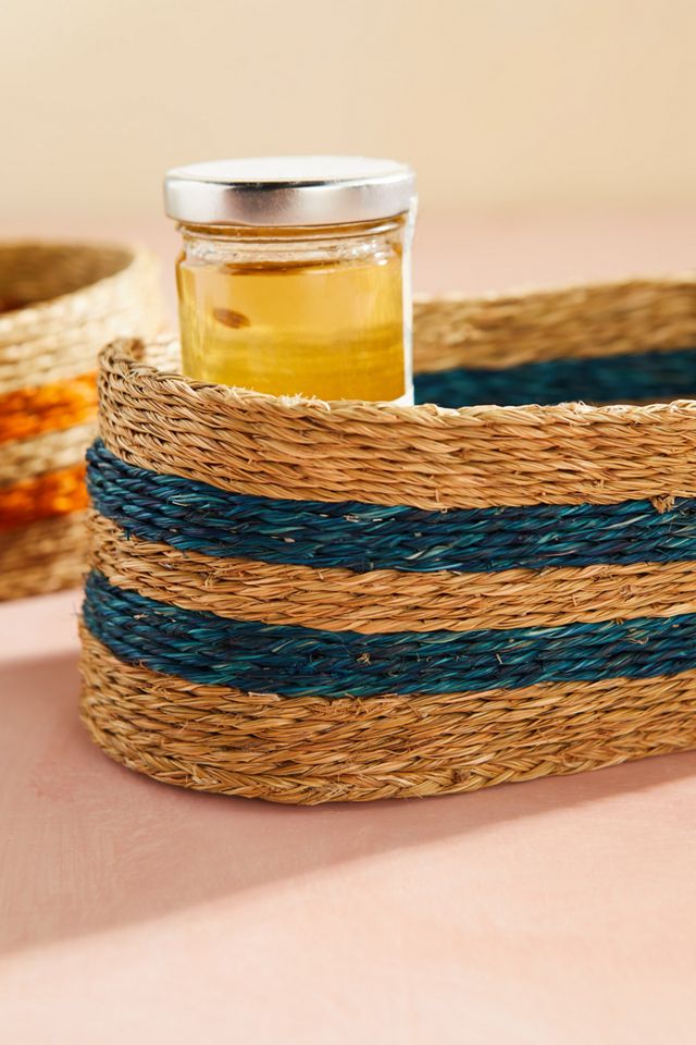 Woven Stripe Bread Basket #2