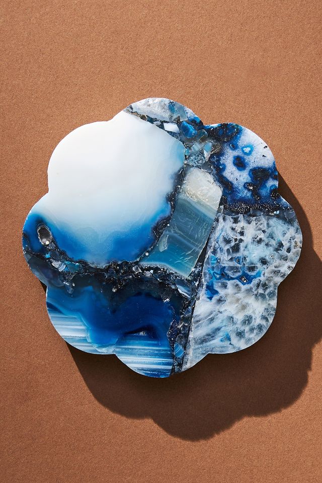 Scalloped Agate Coaster Anthropologie