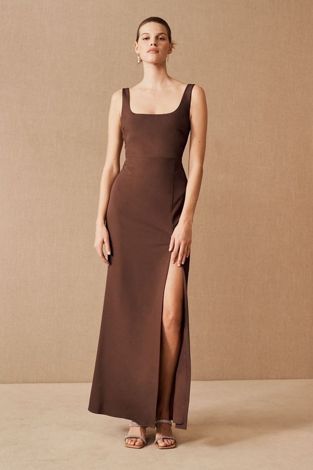 BHLDN Catarina Crepe Maxi Dress | Anthropologie