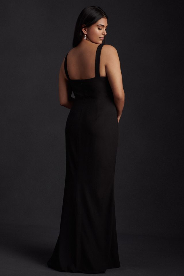 bhldn catarina crepe maxi dress BHLDN Catarina Crepe Maxi Dress