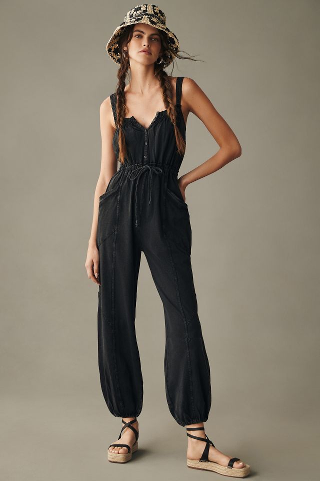 Anthropologie store black jumpsuit