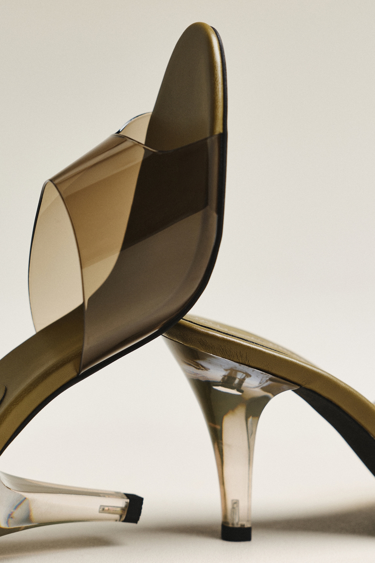 Jeffrey Campbell Clear Mule Heels