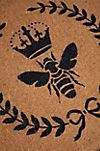 Crowning Bee Coir Doormat #1