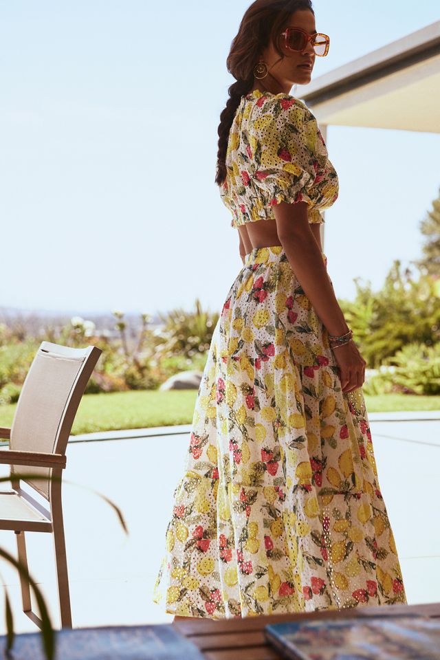 Seafolly Lemoncello Tiered Skirt | Anthropologie