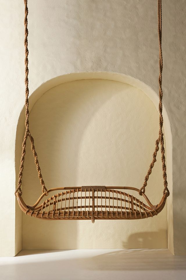 San Blas Rattan Hanging Bench #1