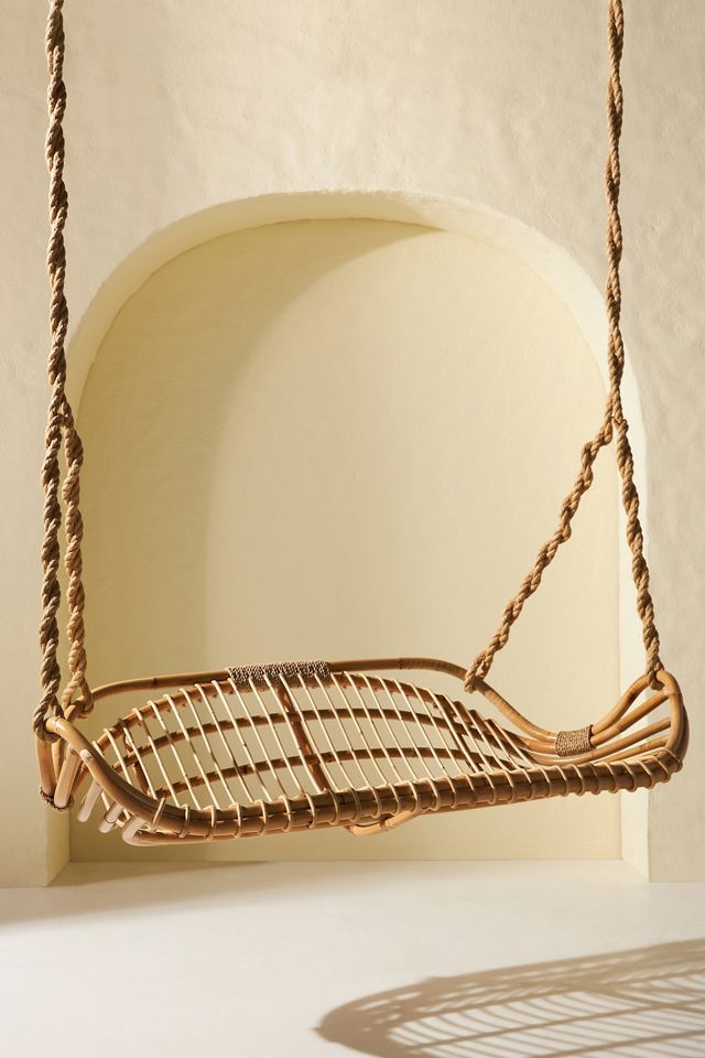 San Blas Rattan Hanging Bench #2