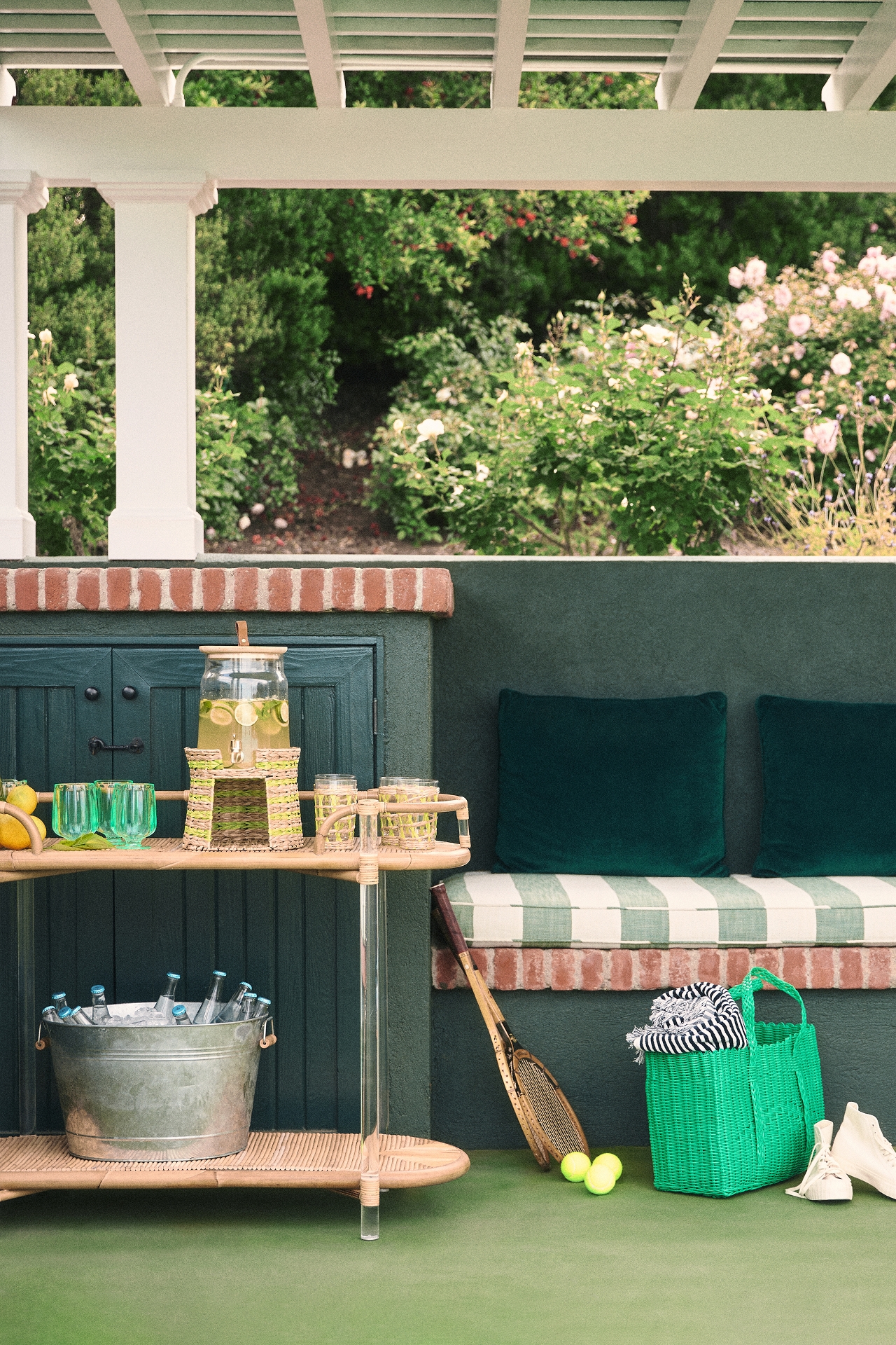 Sea Cliff Rattan Console