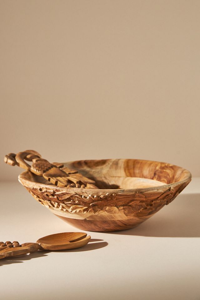 Mavis Teak Serving Bowl #1