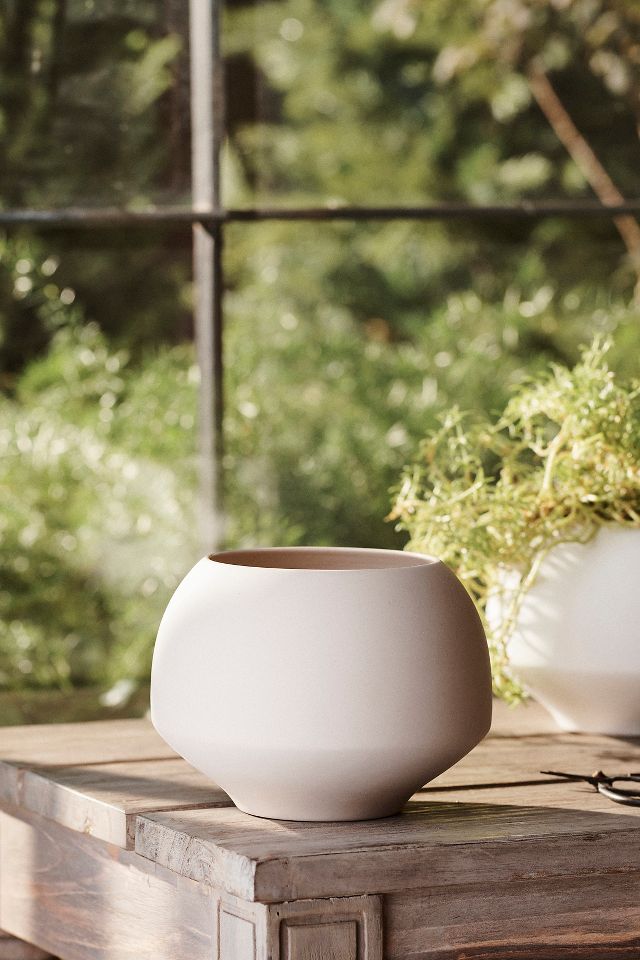 Angled Base Ceramic Planter, 4"