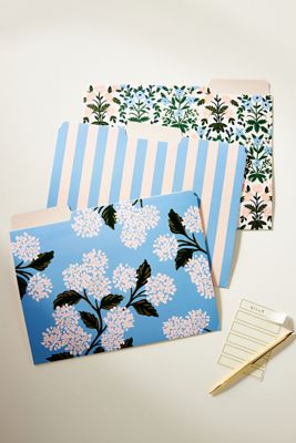 Rifle Paper Co. Hydrangea File Folder Set