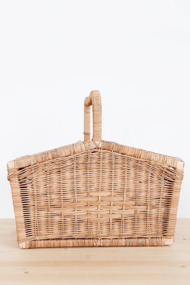 Roan Iris Rattan Picnic Basket #1
