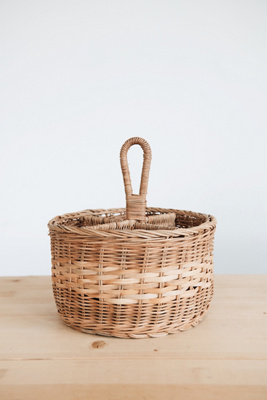 Connected Goods Rattan Caddy | Anthropologie
