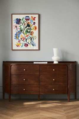 ANTHROPOLOGIE ARIA SIX-DRAWER DRESSER