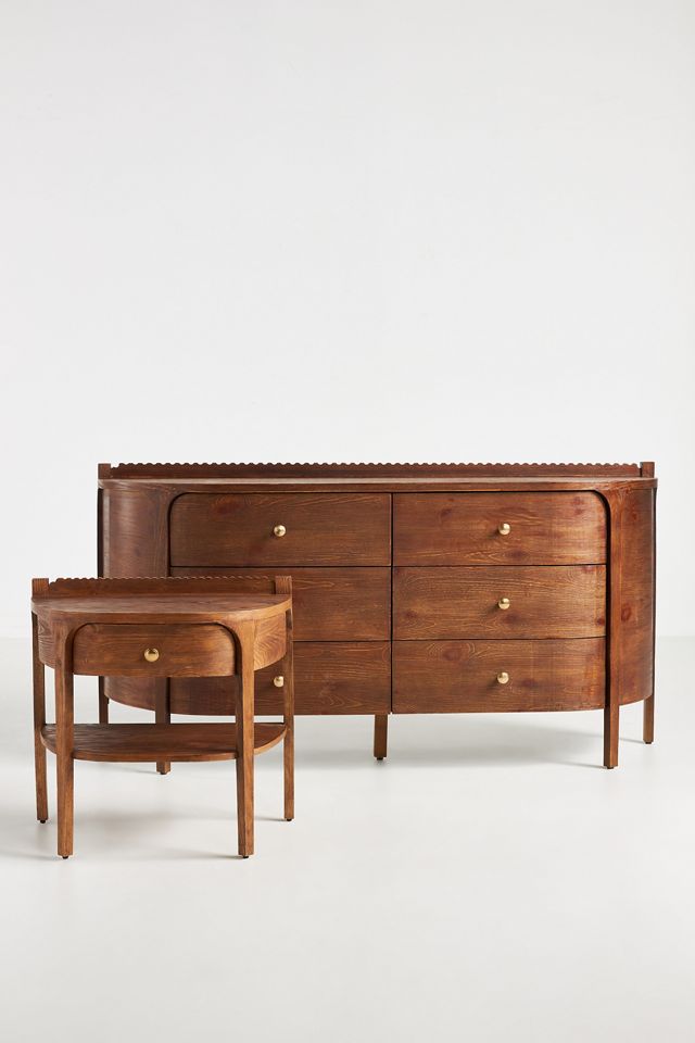 Aria Nightstand - Modern Oak Bedroom Furniture