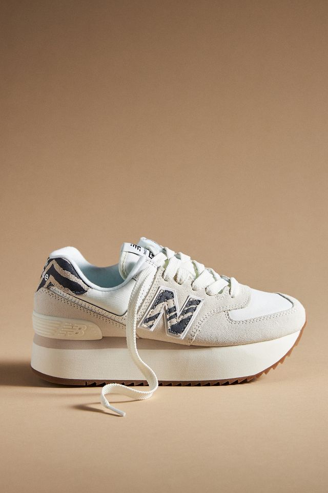 Anthropologie New Balance Silver 574 Sneakers