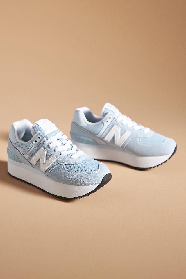 Anthropologie New Balance Silver 574 Sneakers