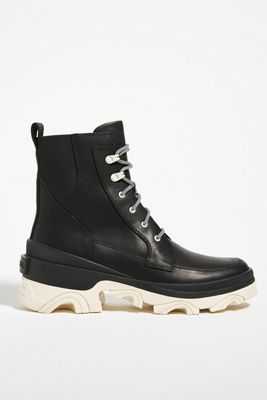 Sorel Brex 50mm Lace-up Waterproof Boots In Black