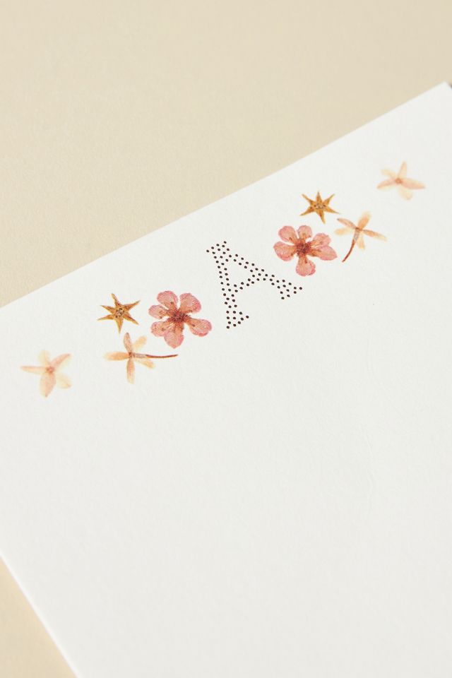 Adelfi Floral Monogram Boxed Card Set #1