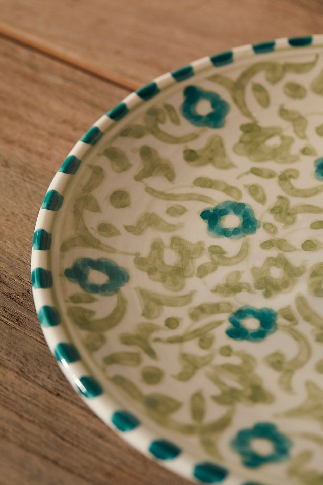 Flower + Vine Ceramic  Plate #1