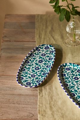 Flower + Vine Ceramic Serving Platter