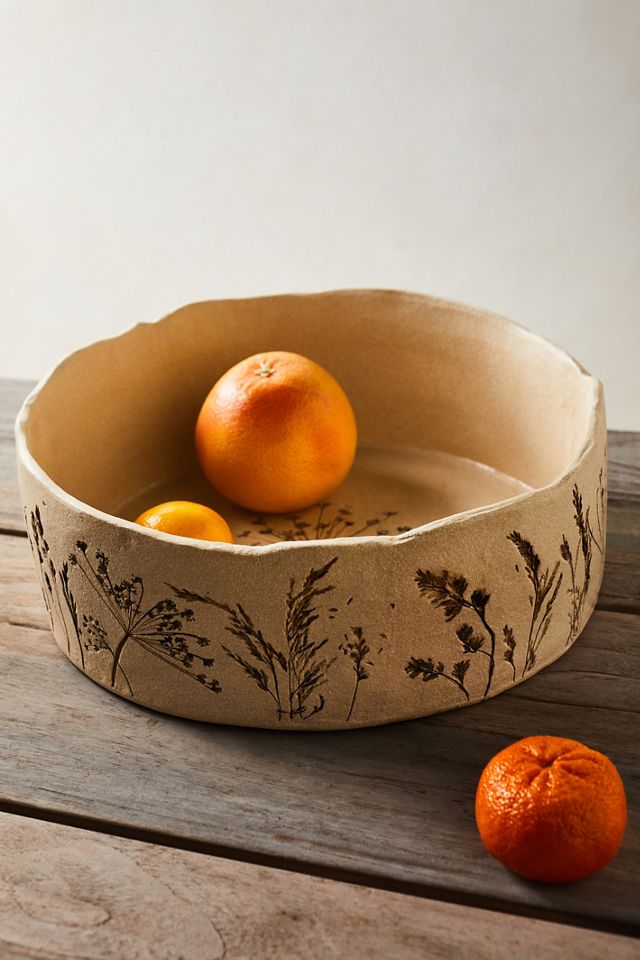 Embossed Floral Serving Bowl, Extra Large #1
