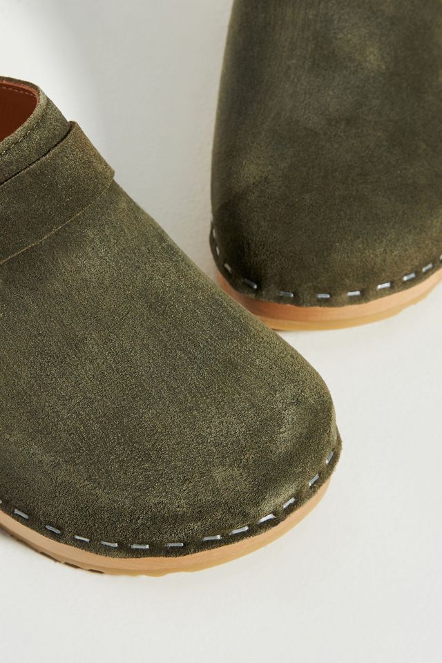 Swedish Hasbeens Suede Clogs #2