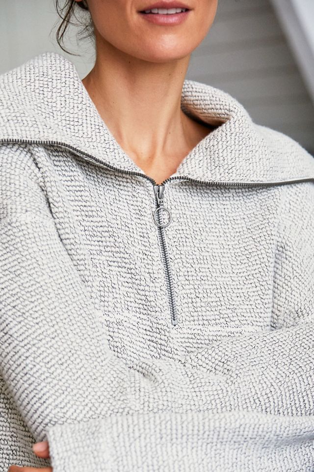 Sweaty Betty Restful Bouclé Half Zip Pullover | Anthropologie