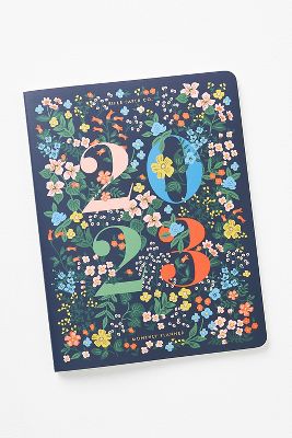 Rifle Paper Co. 2023 Mayfair Softcover Spiral Planner | AnthroLiving