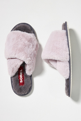 Sorel Go Mail Run Slippers In Purple