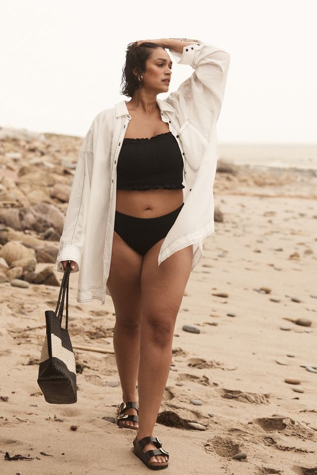 By Anthropologie Smocked Hipster Bikini Bottoms