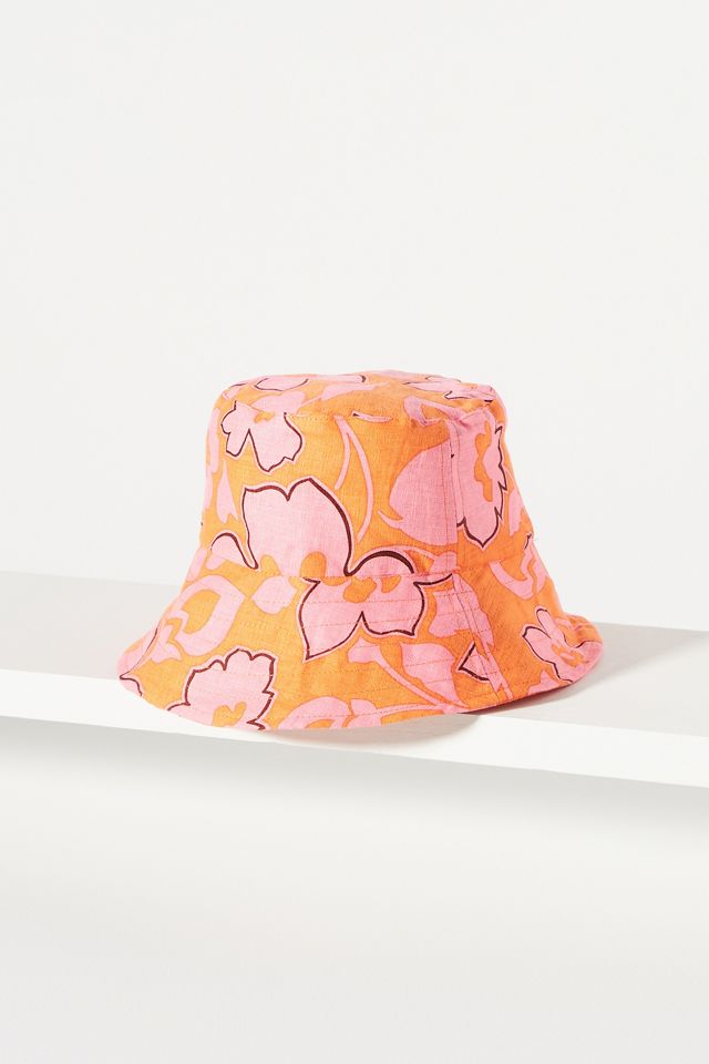 Faithfull Floral Linen Bucket Hat #1
