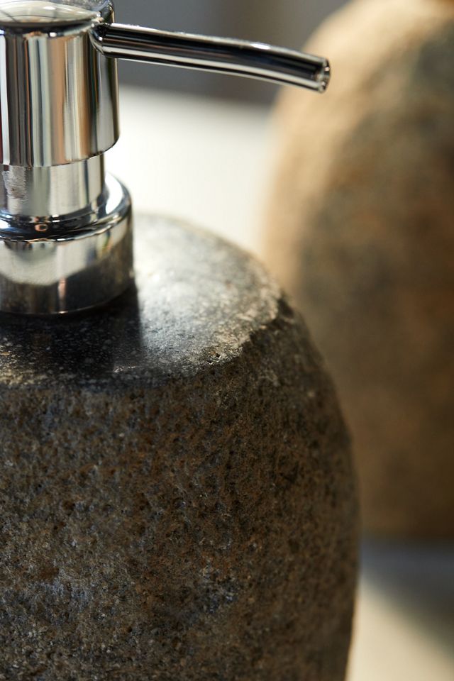 Elegant Soap Dispenser / Dishwashing Liquid Dispenser Made of Natural Stone  is an Eye-catcher in Your Bathroom / Kitchen 