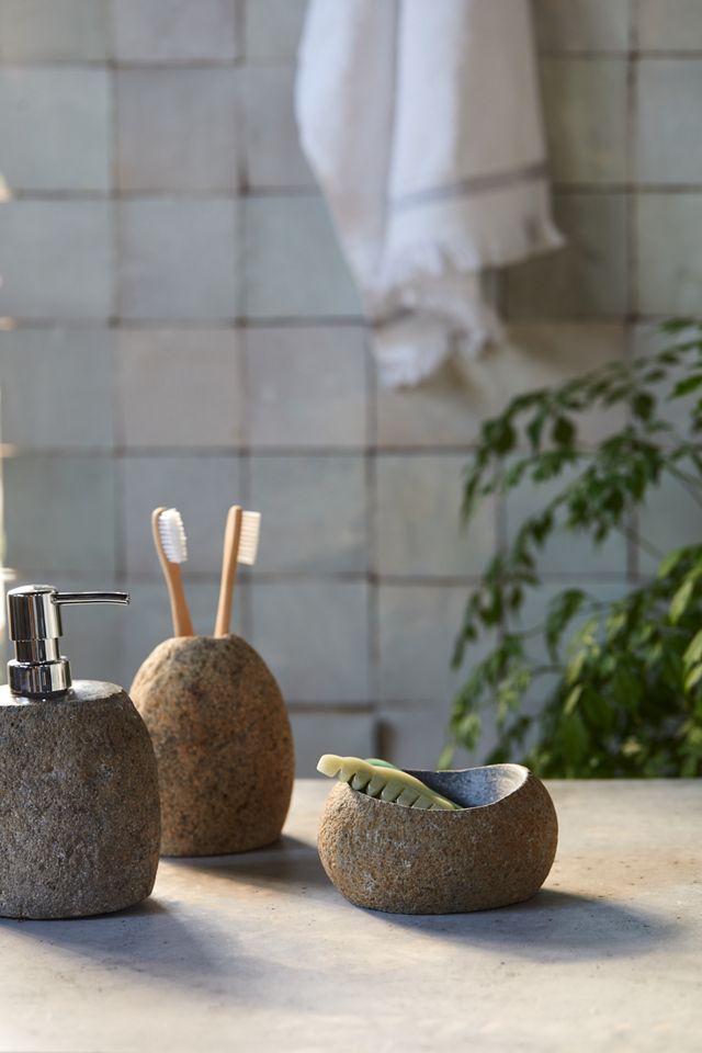 Elegant Soap Dispenser / Dishwashing Liquid Dispenser Made of Natural Stone  is an Eye-catcher in Your Bathroom / Kitchen 