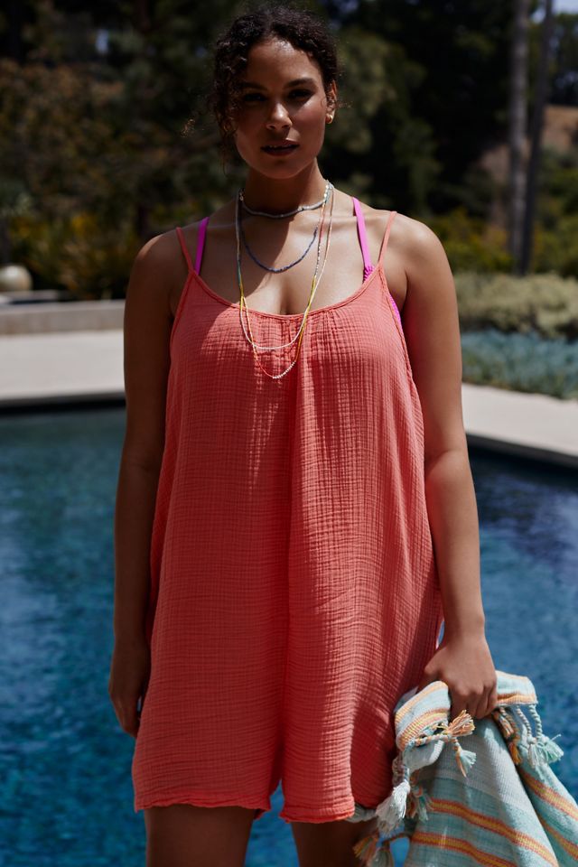 By Anthropologie Gauze Romper #6