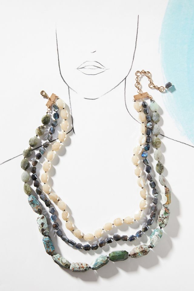 Layered Stone Necklace #2