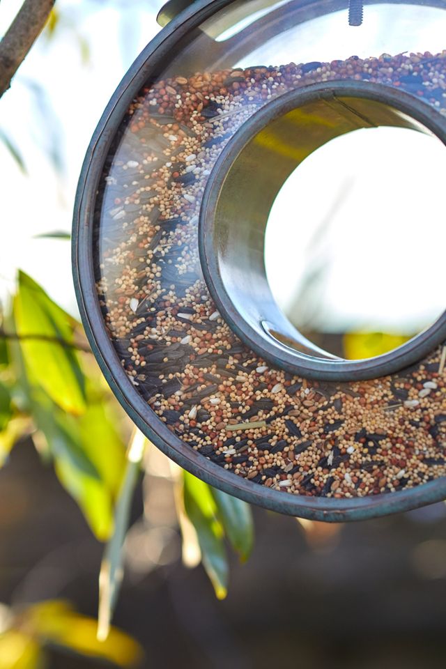 Circular Copper Bird Feeder #2
