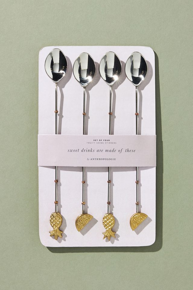 Fruity Drink Stirrers, Set of 4 #1