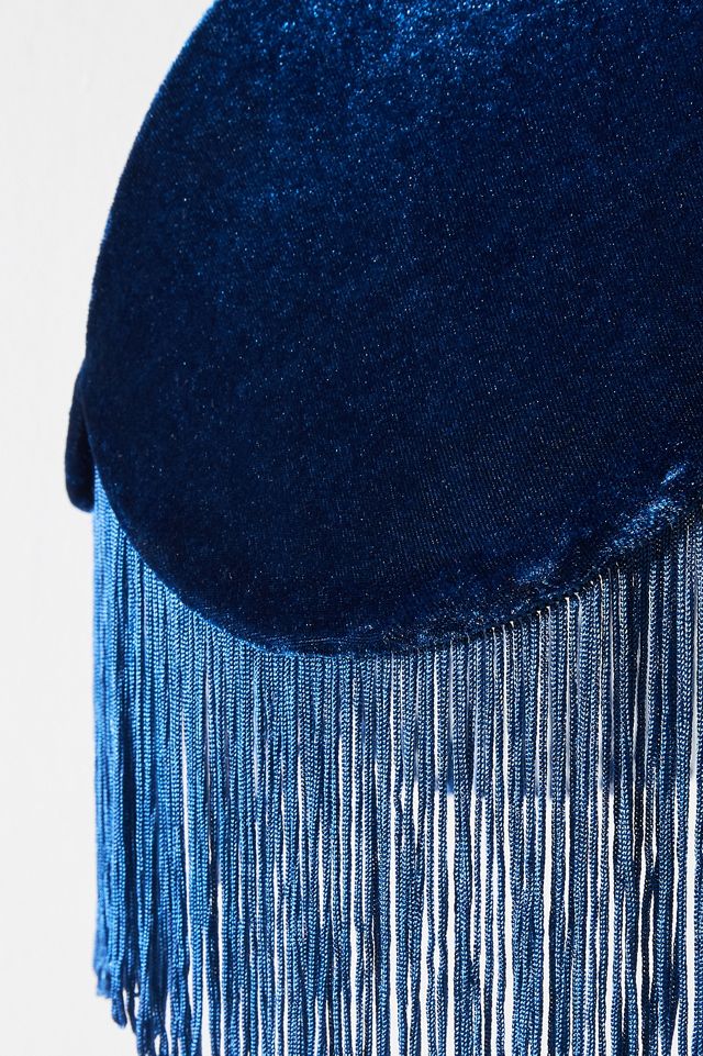 Tasseled Velvet Lamp Shade #2