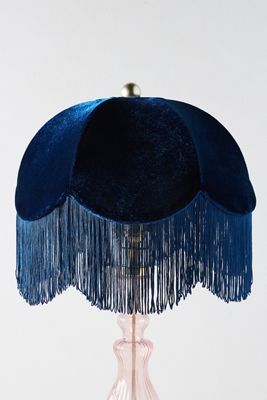 Tasseled Velvet Lamp Shade