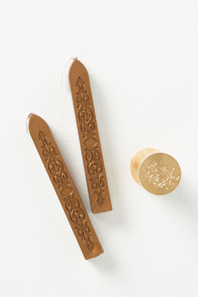 Anthropologie, Art, Gold Wax Seal Sticks