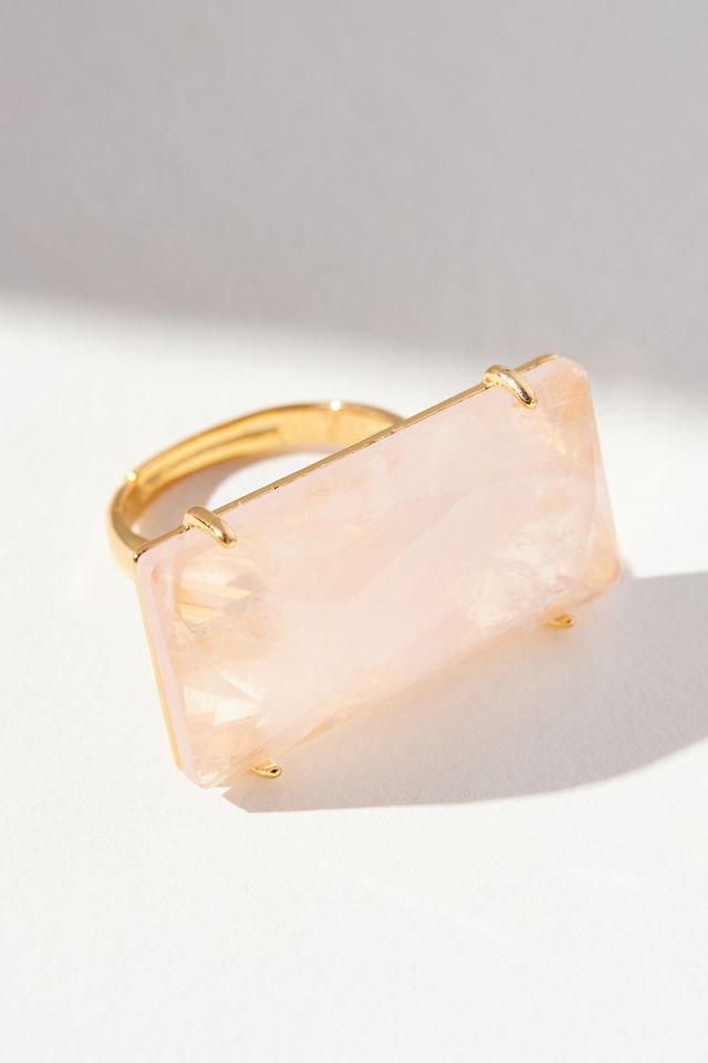 Rectangular Stone Cocktail Ring | Anthropologie UK